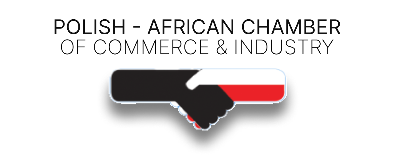 Logo Polish-African chamber of commerce & industry text